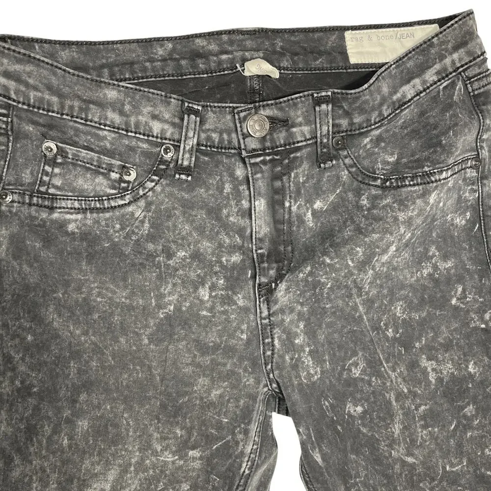 Rag & Bone Rosebowl black women's denim leggings jeans size 29/30